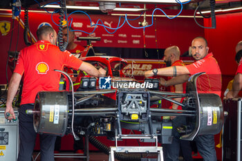 2024-06-06 - Scuderia Ferrari garage and paddock
during Formula 1 Aws Grand Prix du Canada 2024, Montreal, Quebec, Canada, from Jun 6th to 9th - Rounfd 9 of 24 of 2024 F1 World Championship - FORMULA 1 AWS GRAND PRIX DU CANADA 2024 - FORMULA 1 - MOTORS