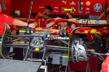 2024-06-06 - Scuderia Ferrari garage and paddock
during Formula 1 Aws Grand Prix du Canada 2024, Montreal, Quebec, Canada, from Jun 6th to 9th - Rounfd 9 of 24 of 2024 F1 World Championship - FORMULA 1 AWS GRAND PRIX DU CANADA 2024 - FORMULA 1 - MOTORS