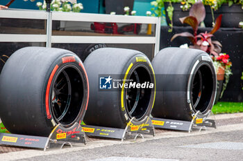 2024-06-06 - Pirelli Tyres and track atmosphere during Formula 1 Aws Grand Prix du Canada 2024, Montreal, Quebec, Canada, from Jun 6th to 9th - Rounfd 9 of 24 of 2024 F1 World Championship - FORMULA 1 AWS GRAND PRIX DU CANADA 2024 - FORMULA 1 - MOTORS