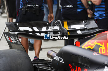 2024-06-07 - Red Bull Racing RB20, mechanical detail rear wing during the Formula 1 AWS Grand Prix du Canada 2024, 9th round of the 2024 Formula One World Championship from June 07 to 09, 2024 on the Circuit Gilles Villeneuve, in Montréal, Canada - F1 - CANADIAN GRAND PRIX 2024 - FORMULA 1 - MOTORS