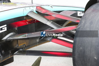 2024-06-07 - Mercedes AMG F1 Team W15, mechanical detail front suspension during the Formula 1 AWS Grand Prix du Canada 2024, 9th round of the 2024 Formula One World Championship from June 07 to 09, 2024 on the Circuit Gilles Villeneuve, in Montréal, Canada - F1 - CANADIAN GRAND PRIX 2024 - FORMULA 1 - MOTORS