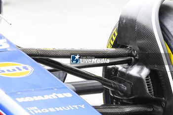 2024-06-07 - Williams Racing FW46, mechanical detail front suspension during the Formula 1 AWS Grand Prix du Canada 2024, 9th round of the 2024 Formula One World Championship from June 07 to 09, 2024 on the Circuit Gilles Villeneuve, in Montréal, Canada - F1 - CANADIAN GRAND PRIX 2024 - FORMULA 1 - MOTORS