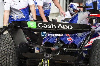 2024-06-07 - Visa Cash App RB F1 Team VCARB 01, mechanical detail rear wing during the Formula 1 AWS Grand Prix du Canada 2024, 9th round of the 2024 Formula One World Championship from June 07 to 09, 2024 on the Circuit Gilles Villeneuve, in Montréal, Canada - F1 - CANADIAN GRAND PRIX 2024 - FORMULA 1 - MOTORS