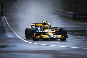 2024-06-07 - 04 NORRIS Lando (gbr), McLaren F1 Team MCL38, rain, pluie, action during the Formula 1 AWS Grand Prix du Canada 2024, 9th round of the 2024 Formula One World Championship from June 07 to 09, 2024 on the Circuit Gilles Villeneuve, in Montréal, Canada - F1 - CANADIAN GRAND PRIX 2024 - FORMULA 1 - MOTORS