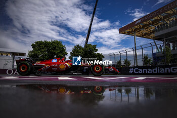 2024-06-07 - 55 SAINZ Carlos (spa), Scuderia Ferrari SF-24, action during the Formula 1 AWS Grand Prix du Canada 2024, 9th round of the 2024 Formula One World Championship from June 07 to 09, 2024 on the Circuit Gilles Villeneuve, in Montréal, Canada - F1 - CANADIAN GRAND PRIX 2024 - FORMULA 1 - MOTORS