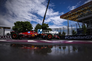 2024-06-07 - 16 LECLERC Charles (mco), Scuderia Ferrari SF-24, action during the Formula 1 AWS Grand Prix du Canada 2024, 9th round of the 2024 Formula One World Championship from June 07 to 09, 2024 on the Circuit Gilles Villeneuve, in Montréal, Canada - F1 - CANADIAN GRAND PRIX 2024 - FORMULA 1 - MOTORS