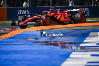 2024-06-07 - 16 LECLERC Charles (mco), Scuderia Ferrari HP SF-24, action during the Formula 1 AWS Grand Prix du Canada 2024, 9th round of the 2024 Formula One World Championship from June 07 to 09, 2024 on the Circuit Gilles Villeneuve, in Montréal, Canada - F1 - CANADIAN GRAND PRIX 2024 - FORMULA 1 - MOTORS