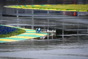 2024-06-07 - Water on the track during the Formula 1 AWS Grand Prix du Canada 2024, 9th round of the 2024 Formula One World Championship from June 07 to 09, 2024 on the Circuit Gilles Villeneuve, in Montréal, Canada - F1 - CANADIAN GRAND PRIX 2024 - FORMULA 1 - MOTORS