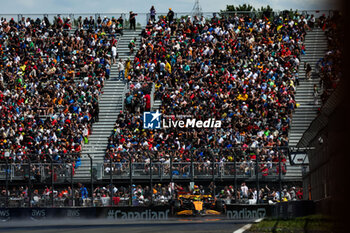 2024-06-07 - 04 NORRIS Lando (gbr), McLaren F1 Team MCL38, action during the Formula 1 AWS Grand Prix du Canada 2024, 9th round of the 2024 Formula One World Championship from June 07 to 09, 2024 on the Circuit Gilles Villeneuve, in Montréal, Canada - F1 - CANADIAN GRAND PRIX 2024 - FORMULA 1 - MOTORS