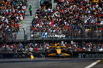 2024-06-07 - 04 NORRIS Lando (gbr), McLaren F1 Team MCL38, 01 VERSTAPPEN Max (nld), Red Bull Racing RB20, action during the Formula 1 AWS Grand Prix du Canada 2024, 9th round of the 2024 Formula One World Championship from June 07 to 09, 2024 on the Circuit Gilles Villeneuve, in Montréal, Canada - F1 - CANADIAN GRAND PRIX 2024 - FORMULA 1 - MOTORS