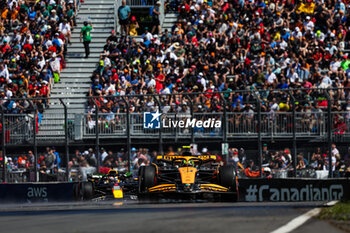 2024-06-07 - 04 NORRIS Lando (gbr), McLaren F1 Team MCL38, 01 VERSTAPPEN Max (nld), Red Bull Racing RB20, action during the Formula 1 AWS Grand Prix du Canada 2024, 9th round of the 2024 Formula One World Championship from June 07 to 09, 2024 on the Circuit Gilles Villeneuve, in Montréal, Canada - F1 - CANADIAN GRAND PRIX 2024 - FORMULA 1 - MOTORS