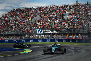 2024-06-07 - 63 RUSSELL George (gbr), Mercedes AMG F1 Team W15, action during the Formula 1 AWS Grand Prix du Canada 2024, 9th round of the 2024 Formula One World Championship from June 07 to 09, 2024 on the Circuit Gilles Villeneuve, in Montréal, Canada - F1 - CANADIAN GRAND PRIX 2024 - FORMULA 1 - MOTORS