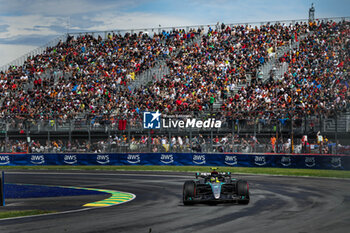 2024-06-07 - 44 HAMILTON Lewis (gbr), Mercedes AMG F1 Team W15, action during the Formula 1 AWS Grand Prix du Canada 2024, 9th round of the 2024 Formula One World Championship from June 07 to 09, 2024 on the Circuit Gilles Villeneuve, in Montréal, Canada - F1 - CANADIAN GRAND PRIX 2024 - FORMULA 1 - MOTORS