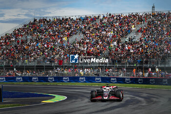 2024-06-07 - 20 MAGNUSSEN Kevin (den), Haas F1 Team VF-24 Ferrari, action during the Formula 1 AWS Grand Prix du Canada 2024, 9th round of the 2024 Formula One World Championship from June 07 to 09, 2024 on the Circuit Gilles Villeneuve, in Montréal, Canada - F1 - CANADIAN GRAND PRIX 2024 - FORMULA 1 - MOTORS