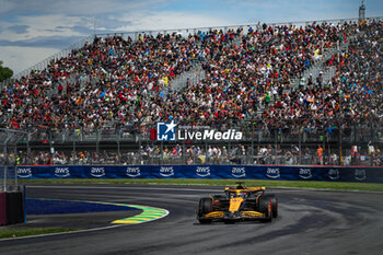 2024-06-07 - 81 PIASTRI Oscar (aus), McLaren F1 Team MCL38, action during the Formula 1 AWS Grand Prix du Canada 2024, 9th round of the 2024 Formula One World Championship from June 07 to 09, 2024 on the Circuit Gilles Villeneuve, in Montréal, Canada - F1 - CANADIAN GRAND PRIX 2024 - FORMULA 1 - MOTORS