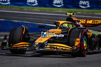 2024-06-07 - 04 NORRIS Lando (gbr), McLaren F1 Team MCL38, action during the Formula 1 AWS Grand Prix du Canada 2024, 9th round of the 2024 Formula One World Championship from June 07 to 09, 2024 on the Circuit Gilles Villeneuve, in Montréal, Canada - F1 - CANADIAN GRAND PRIX 2024 - FORMULA 1 - MOTORS