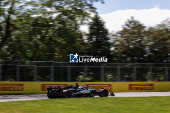 2024-06-07 - 63 RUSSELL George (gbr), Mercedes AMG F1 Team W15, action during the Formula 1 AWS Grand Prix du Canada 2024, 9th round of the 2024 Formula One World Championship from June 07 to 09, 2024 on the Circuit Gilles Villeneuve, in Montréal, Canada - F1 - CANADIAN GRAND PRIX 2024 - FORMULA 1 - MOTORS