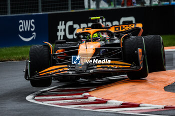 2024-06-07 - 04 NORRIS Lando (gbr), McLaren F1 Team MCL38, action during the Formula 1 AWS Grand Prix du Canada 2024, 9th round of the 2024 Formula One World Championship from June 07 to 09, 2024 on the Circuit Gilles Villeneuve, in Montréal, Canada - F1 - CANADIAN GRAND PRIX 2024 - FORMULA 1 - MOTORS