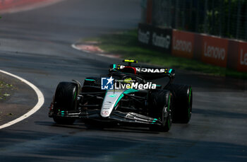 2024-06-07 - 44 HAMILTON Lewis (gbr), Mercedes AMG F1 Team W15, action during the Formula 1 AWS Grand Prix du Canada 2024, 9th round of the 2024 Formula One World Championship from June 07 to 09, 2024 on the Circuit Gilles Villeneuve, in Montréal, Canada - F1 - CANADIAN GRAND PRIX 2024 - FORMULA 1 - MOTORS