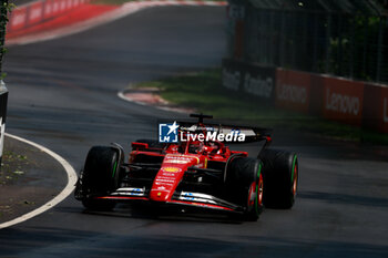 2024-06-07 - 16 LECLERC Charles (mco), Scuderia Ferrari SF-24, action during the Formula 1 AWS Grand Prix du Canada 2024, 9th round of the 2024 Formula One World Championship from June 07 to 09, 2024 on the Circuit Gilles Villeneuve, in Montréal, Canada - F1 - CANADIAN GRAND PRIX 2024 - FORMULA 1 - MOTORS