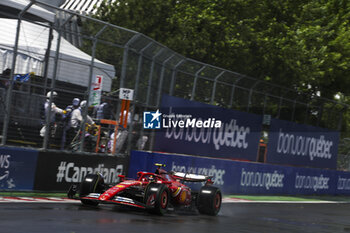 2024-06-07 - 55 SAINZ Carlos (spa), Scuderia Ferrari SF-24, action during the Formula 1 AWS Grand Prix du Canada 2024, 9th round of the 2024 Formula One World Championship from June 07 to 09, 2024 on the Circuit Gilles Villeneuve, in Montréal, Canada - F1 - CANADIAN GRAND PRIX 2024 - FORMULA 1 - MOTORS