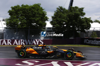 2024-06-07 - 81 PIASTRI Oscar (aus), McLaren F1 Team MCL38, action during the Formula 1 AWS Grand Prix du Canada 2024, 9th round of the 2024 Formula One World Championship from June 07 to 09, 2024 on the Circuit Gilles Villeneuve, in Montréal, Canada - F1 - CANADIAN GRAND PRIX 2024 - FORMULA 1 - MOTORS