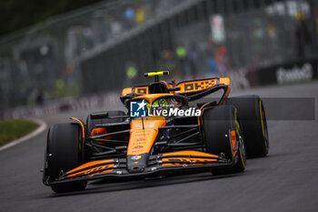 2024-06-07 - 04 NORRIS Lando (gbr), McLaren F1 Team MCL38, action during the Formula 1 AWS Grand Prix du Canada 2024, 9th round of the 2024 Formula One World Championship from June 07 to 09, 2024 on the Circuit Gilles Villeneuve, in Montréal, Canada - F1 - CANADIAN GRAND PRIX 2024 - FORMULA 1 - MOTORS