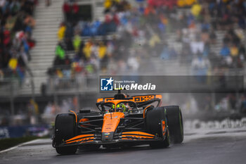 2024-06-07 - 04 NORRIS Lando (gbr), McLaren F1 Team MCL38, action during the Formula 1 AWS Grand Prix du Canada 2024, 9th round of the 2024 Formula One World Championship from June 07 to 09, 2024 on the Circuit Gilles Villeneuve, in Montréal, Canada - F1 - CANADIAN GRAND PRIX 2024 - FORMULA 1 - MOTORS