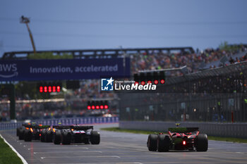 2024-06-07 - 55 SAINZ Carlos (spa), Scuderia Ferrari SF-24, action during the Formula 1 AWS Grand Prix du Canada 2024, 9th round of the 2024 Formula One World Championship from June 07 to 09, 2024 on the Circuit Gilles Villeneuve, in Montréal, Canada - F1 - CANADIAN GRAND PRIX 2024 - FORMULA 1 - MOTORS