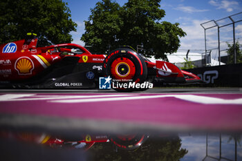 2024-06-07 - 55 SAINZ Carlos (spa), Scuderia Ferrari SF-24, action during the Formula 1 AWS Grand Prix du Canada 2024, 9th round of the 2024 Formula One World Championship from June 07 to 09, 2024 on the Circuit Gilles Villeneuve, in Montréal, Canada - F1 - CANADIAN GRAND PRIX 2024 - FORMULA 1 - MOTORS