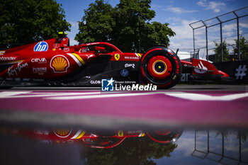 2024-06-07 - 55 SAINZ Carlos (spa), Scuderia Ferrari SF-24, action during the Formula 1 AWS Grand Prix du Canada 2024, 9th round of the 2024 Formula One World Championship from June 07 to 09, 2024 on the Circuit Gilles Villeneuve, in Montréal, Canada - F1 - CANADIAN GRAND PRIX 2024 - FORMULA 1 - MOTORS