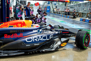 2024-06-07 - Max Verstappen (NED) - Oracle Red Bull Racing - Red Bull RB20 - Honda RBPT during Formula 1 Aws Grand Prix du Canada 2024, Montreal, Quebec, Canada, from Jun 6th to 9th - Rounfd 9 of 24 of 2024 F1 World Championship - FORMULA 1 AWS GRAND PRIX DU CANADA 2024 - FORMULA 1 - MOTORS