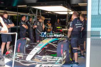 2024-06-07 - Lewis Hamilton (GBR) - Mercedes-AMG PETRONAS F1 Team - Mercedes W15 - Mercedes E Performance during Formula 1 Aws Grand Prix du Canada 2024, Montreal, Quebec, Canada, from Jun 6th to 9th - Rounfd 9 of 24 of 2024 F1 World Championship - FORMULA 1 AWS GRAND PRIX DU CANADA 2024 - FORMULA 1 - MOTORS