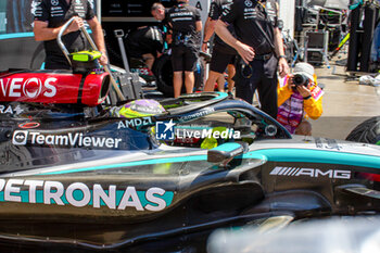 2024-06-07 - Lewis Hamilton (GBR) - Mercedes-AMG PETRONAS F1 Team - Mercedes W15 - Mercedes E Performance during Formula 1 Aws Grand Prix du Canada 2024, Montreal, Quebec, Canada, from Jun 6th to 9th - Rounfd 9 of 24 of 2024 F1 World Championship - FORMULA 1 AWS GRAND PRIX DU CANADA 2024 - FORMULA 1 - MOTORS