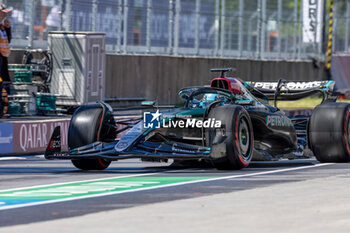 2024-06-07 - George Russell (GBR) - Mercedes-AMG PETRONAS F1 Team - Mercedes W15 - Mercedes E Performance during Formula 1 Aws Grand Prix du Canada 2024, Montreal, Quebec, Canada, from Jun 6th to 9th - Rounfd 9 of 24 of 2024 F1 World Championship - FORMULA 1 AWS GRAND PRIX DU CANADA 2024 - FORMULA 1 - MOTORS