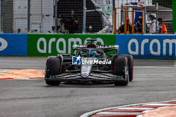 2024-06-07 - George Russell (GBR) - Mercedes-AMG PETRONAS F1 Team - Mercedes W15 - Mercedes E Performance
during Formula 1 Aws Grand Prix du Canada 2024, Montreal, Quebec, Canada, from Jun 6th to 9th - Round 9 of 24 of 2024 F1 World Championship - FORMULA 1 AWS GRAND PRIX DU CANADA 2024 - FORMULA 1 - MOTORS