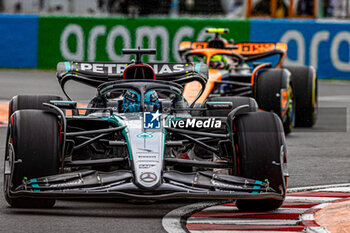 2024-06-07 - George Russell (GBR) - Mercedes-AMG PETRONAS F1 Team - Mercedes W15 - Mercedes E Performance
during Formula 1 Aws Grand Prix du Canada 2024, Montreal, Quebec, Canada, from Jun 6th to 9th - Round 9 of 24 of 2024 F1 World Championship - FORMULA 1 AWS GRAND PRIX DU CANADA 2024 - FORMULA 1 - MOTORS