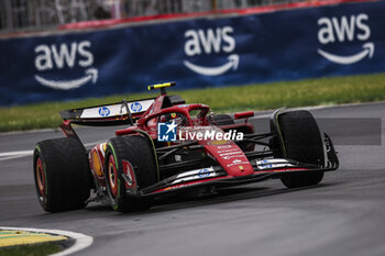 2024-06-08 - 55 SAINZ Carlos (spa), Scuderia Ferrari SF-24, action during the Formula 1 AWS Grand Prix du Canada 2024, 9th round of the 2024 Formula One World Championship from June 07 to 09, 2024 on the Circuit Gilles Villeneuve, in Montréal, Canada - F1 - CANADIAN GRAND PRIX 2024 - FORMULA 1 - MOTORS