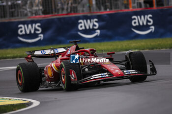 2024-06-08 - 16 LECLERC Charles (mco), Scuderia Ferrari SF-24, action during the Formula 1 AWS Grand Prix du Canada 2024, 9th round of the 2024 Formula One World Championship from June 07 to 09, 2024 on the Circuit Gilles Villeneuve, in Montréal, Canada - F1 - CANADIAN GRAND PRIX 2024 - FORMULA 1 - MOTORS