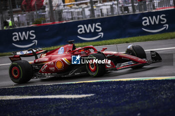 2024-06-08 - 16 LECLERC Charles (mco), Scuderia Ferrari SF-24, action during the Formula 1 AWS Grand Prix du Canada 2024, 9th round of the 2024 Formula One World Championship from June 07 to 09, 2024 on the Circuit Gilles Villeneuve, in Montréal, Canada - F1 - CANADIAN GRAND PRIX 2024 - FORMULA 1 - MOTORS