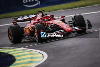 2024-06-08 - 16 LECLERC Charles (mco), Scuderia Ferrari SF-24, action during the Formula 1 AWS Grand Prix du Canada 2024, 9th round of the 2024 Formula One World Championship from June 07 to 09, 2024 on the Circuit Gilles Villeneuve, in Montréal, Canada - F1 - CANADIAN GRAND PRIX 2024 - FORMULA 1 - MOTORS