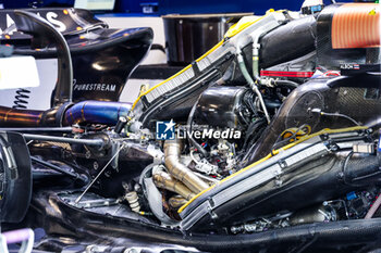 2024-06-08 - Williams Racing FW46, mechanical detail of thMercedes AMG engine power unit during the Formula 1 AWS Grand Prix du Canada 2024, 9th round of the 2024 Formula One World Championship from June 07 to 09, 2024 on the Circuit Gilles Villeneuve, in Montréal, Canada - F1 - CANADIAN GRAND PRIX 2024 - FORMULA 1 - MOTORS