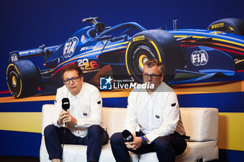 2024-06-08 - FIA 2026 Regulations press conference with TOMBAZIS Nikolas, FIA Single-Seater Director, and MONCHAUX Jan (fra), FIA Single-Seater Technical Director, during the Formula 1 AWS Grand Prix du Canada 2024, 9th round of the 2024 Formula One World Championship from June 07 to 09, 2024 on the Circuit Gilles Villeneuve, in Montréal, Canada - F1 - CANADIAN GRAND PRIX 2024 - FORMULA 1 - MOTORS