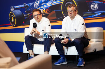 2024-06-08 - FIA 2026 Regulations press conference with TOMBAZIS Nikolas, FIA Single-Seater Director, and MONCHAUX Jan (fra), FIA Single-Seater Technical Director, during the Formula 1 AWS Grand Prix du Canada 2024, 9th round of the 2024 Formula One World Championship from June 07 to 09, 2024 on the Circuit Gilles Villeneuve, in Montréal, Canada - F1 - CANADIAN GRAND PRIX 2024 - FORMULA 1 - MOTORS