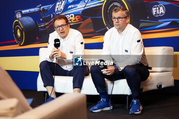 2024-06-08 - FIA 2026 Regulations press conference with TOMBAZIS Nikolas, FIA Single-Seater Director, and MONCHAUX Jan (fra), FIA Single-Seater Technical Director, during the Formula 1 AWS Grand Prix du Canada 2024, 9th round of the 2024 Formula One World Championship from June 07 to 09, 2024 on the Circuit Gilles Villeneuve, in Montréal, Canada - F1 - CANADIAN GRAND PRIX 2024 - FORMULA 1 - MOTORS