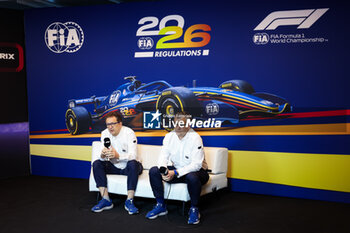 2024-06-08 - FIA 2026 Regulations press conference with TOMBAZIS Nikolas, FIA Single-Seater Director, and MONCHAUX Jan (fra), FIA Single-Seater Technical Director, during the Formula 1 AWS Grand Prix du Canada 2024, 9th round of the 2024 Formula One World Championship from June 07 to 09, 2024 on the Circuit Gilles Villeneuve, in Montréal, Canada - F1 - CANADIAN GRAND PRIX 2024 - FORMULA 1 - MOTORS