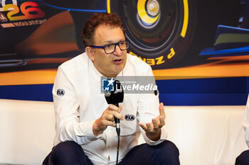 2024-06-08 - FIA 2026 Regulations press conference with TOMBAZIS Nikolas, FIA Single-Seater Director, during the Formula 1 AWS Grand Prix du Canada 2024, 9th round of the 2024 Formula One World Championship from June 07 to 09, 2024 on the Circuit Gilles Villeneuve, in Montréal, Canada - F1 - CANADIAN GRAND PRIX 2024 - FORMULA 1 - MOTORS