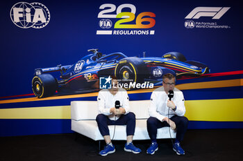 2024-06-08 - FIA 2026 Regulations press conference with TOMBAZIS Nikolas, FIA Single-Seater Director, and MONCHAUX Jan (fra), FIA Single-Seater Technical Director, during the Formula 1 AWS Grand Prix du Canada 2024, 9th round of the 2024 Formula One World Championship from June 07 to 09, 2024 on the Circuit Gilles Villeneuve, in Montréal, Canada - F1 - CANADIAN GRAND PRIX 2024 - FORMULA 1 - MOTORS