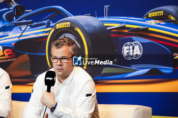 2024-06-08 - FIA 2026 Regulations press conference with MONCHAUX Jan (fra), FIA Single-Seater Technical Director, during the Formula 1 AWS Grand Prix du Canada 2024, 9th round of the 2024 Formula One World Championship from June 07 to 09, 2024 on the Circuit Gilles Villeneuve, in Montréal, Canada - F1 - CANADIAN GRAND PRIX 2024 - FORMULA 1 - MOTORS