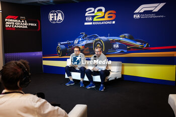 2024-06-08 - FIA 2026 Regulations press conference with TOMBAZIS Nikolas, FIA Single-Seater Director, and MONCHAUX Jan (fra), FIA Single-Seater Technical Director, during the Formula 1 AWS Grand Prix du Canada 2024, 9th round of the 2024 Formula One World Championship from June 07 to 09, 2024 on the Circuit Gilles Villeneuve, in Montréal, Canada - F1 - CANADIAN GRAND PRIX 2024 - FORMULA 1 - MOTORS